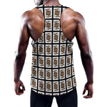 Jack Of Spades Pattern Print Training Tank Top