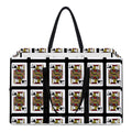 Jack Of Spades Pattern Print Utility Tote Bag