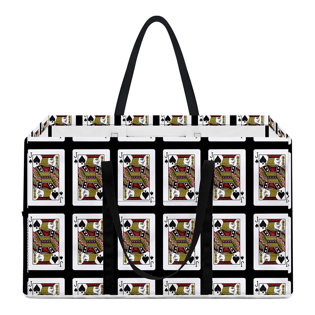Jack Of Spades Pattern Print Utility Tote Bag