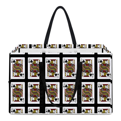 Jack Of Spades Pattern Print Utility Tote Bag
