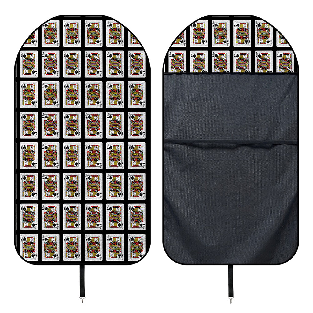 Jack Of Spades Pattern Print Waterproof Car Seat Cover