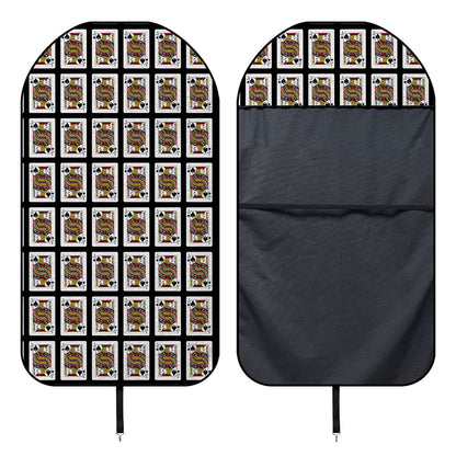 Jack Of Spades Pattern Print Waterproof Car Seat Cover