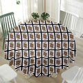 Jack Of Spades Pattern Print Waterproof Round Tablecloth