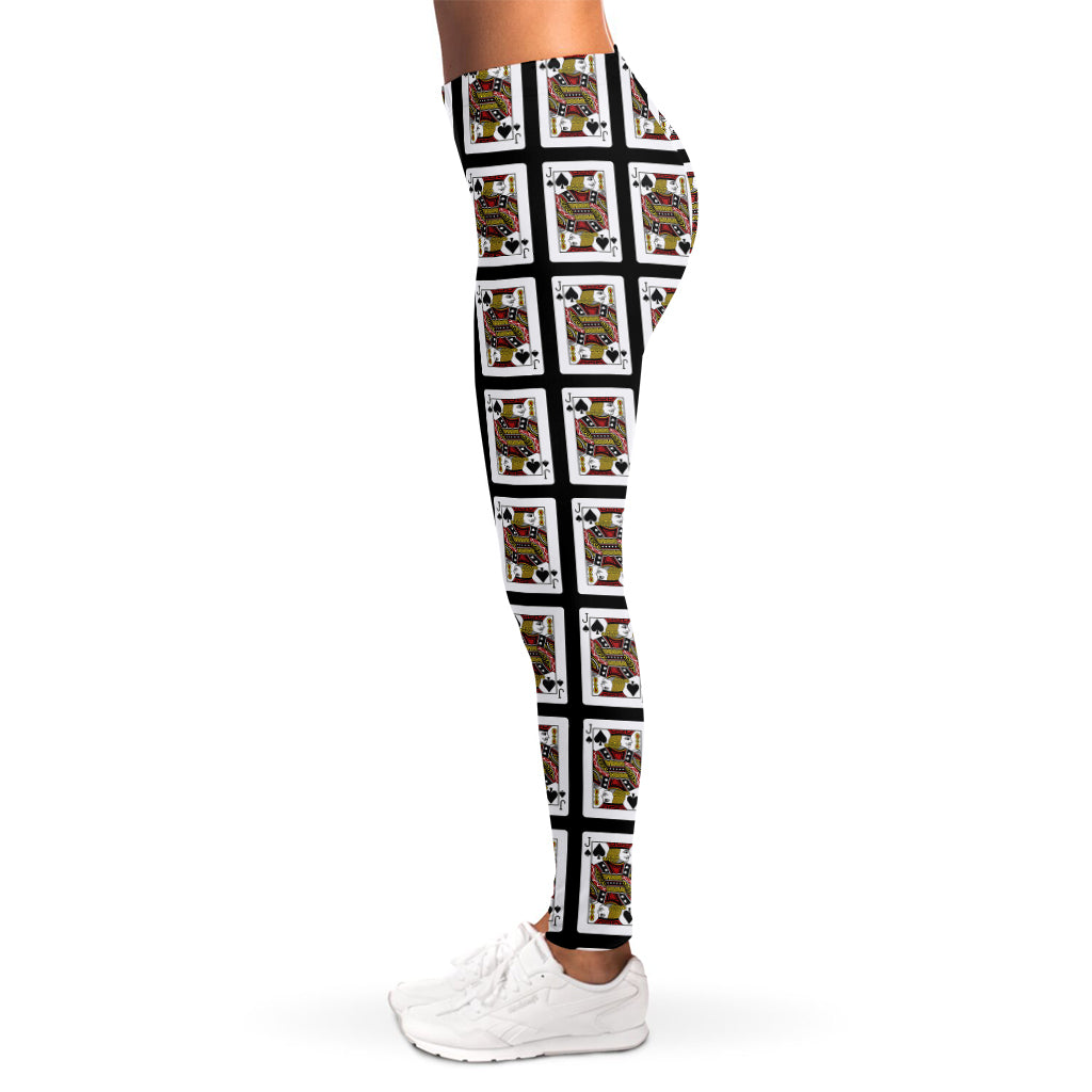 Jack Of Spades Pattern Print Women's Leggings