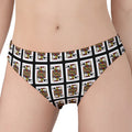 Jack Of Spades Pattern Print Women's Panties