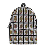 Jack Of Spades Playing Card Pattern Print Backpack