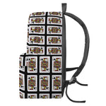 Jack Of Spades Playing Card Pattern Print Backpack