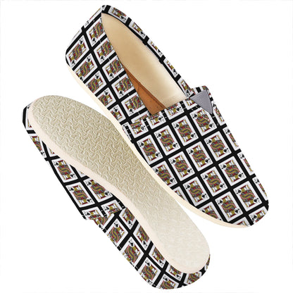 Jack Of Spades Playing Card Pattern Print Casual Shoes
