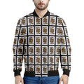 Jack Of Spades Pattern Print Men's Bomber Jacket