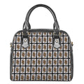 Jack Of Spades Pattern Print Shoulder Handbag