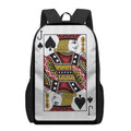 Jack Of Spades Playing Card Print 17 Inch Backpack