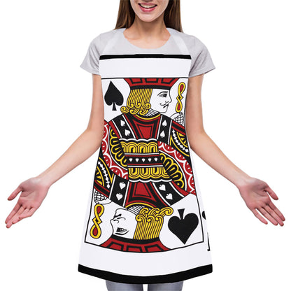 Jack Of Spades Playing Card Print Adjustable Apron