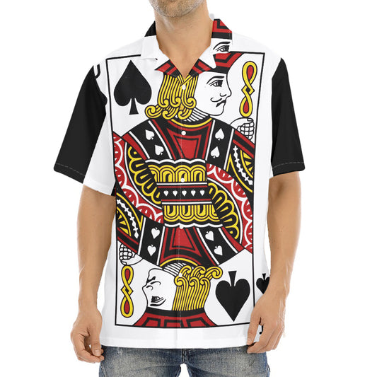 Jack Of Spades Playing Card Print Aloha Shirt