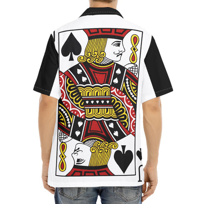 Jack Of Spades Playing Card Print Aloha Shirt