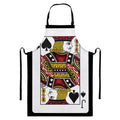 Jack Of Spades Playing Card Print Bib Apron With Pocket