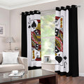 Jack Of Spades Playing Card Print Dimout Grommet Curtains