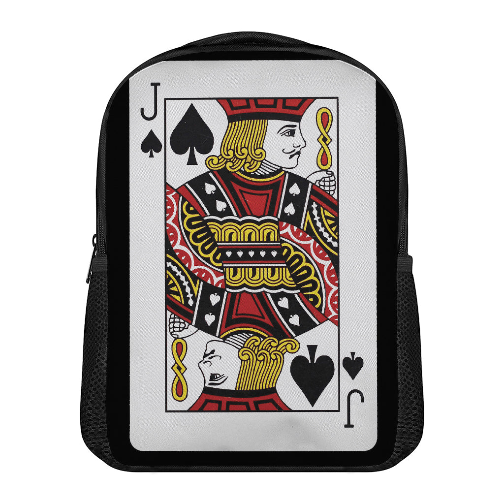 Jack Of Spades Playing Card Print Casual Backpack