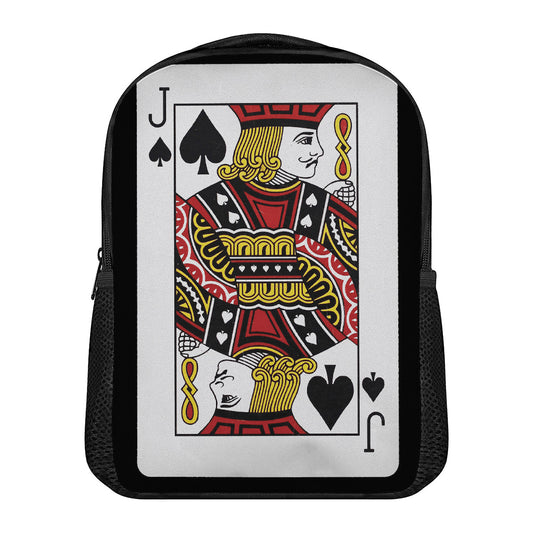 Jack Of Spades Playing Card Print Casual Backpack