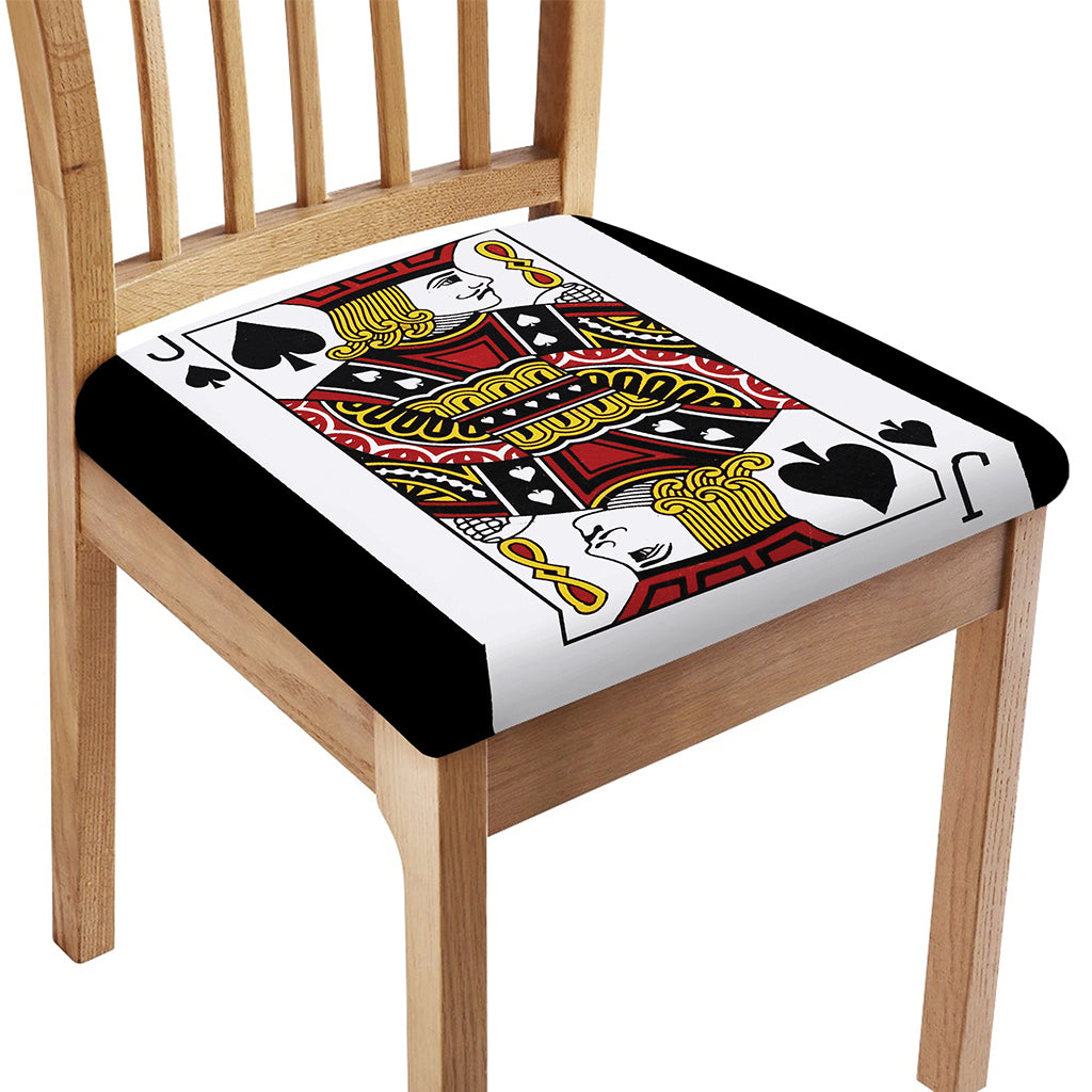 Jack Of Spades Playing Card Print Chair Cushion Cover