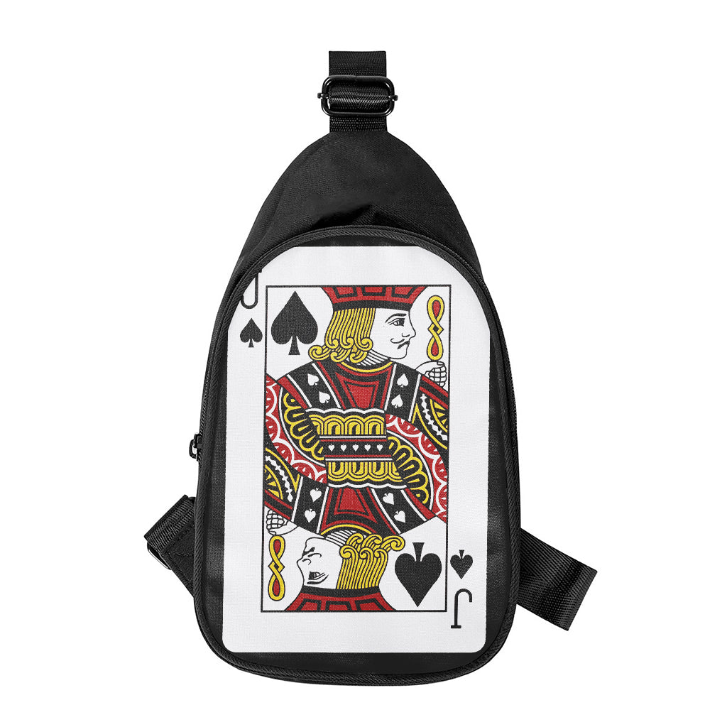 Jack Of Spades Playing Card Print Chest Bag
