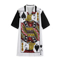 Jack Of Spades Playing Card Print Cotton Hawaiian Shirt