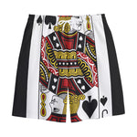 Jack Of Spades Playing Card Print Cotton Shorts
