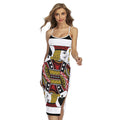 Jack Of Spades Playing Card Print Cross Back Cami Dress
