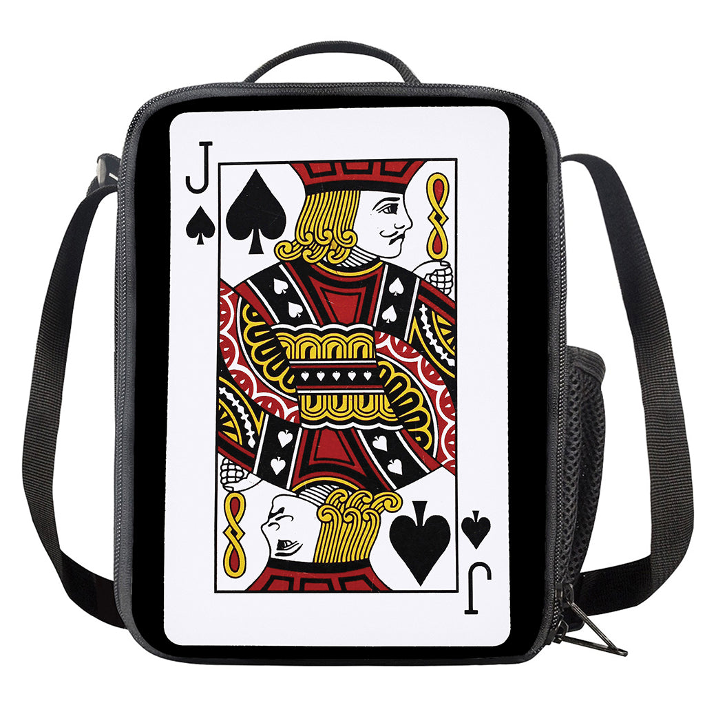Jack Of Spades Playing Card Print Crossbody Lunch Bag
