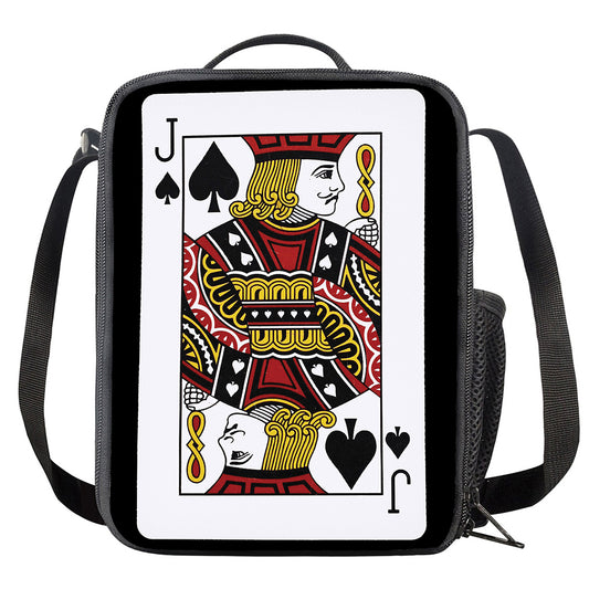 Jack Of Spades Playing Card Print Crossbody Lunch Bag