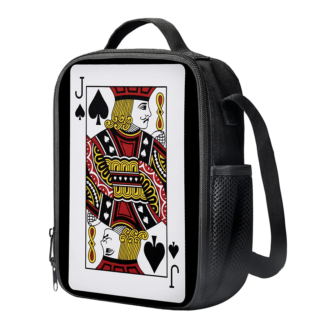 Jack Of Spades Playing Card Print Crossbody Lunch Bag