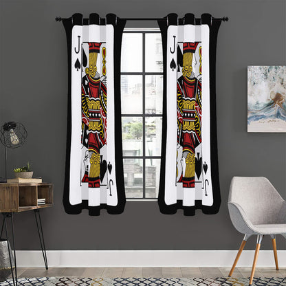 Jack Of Spades Playing Card Print Curtain