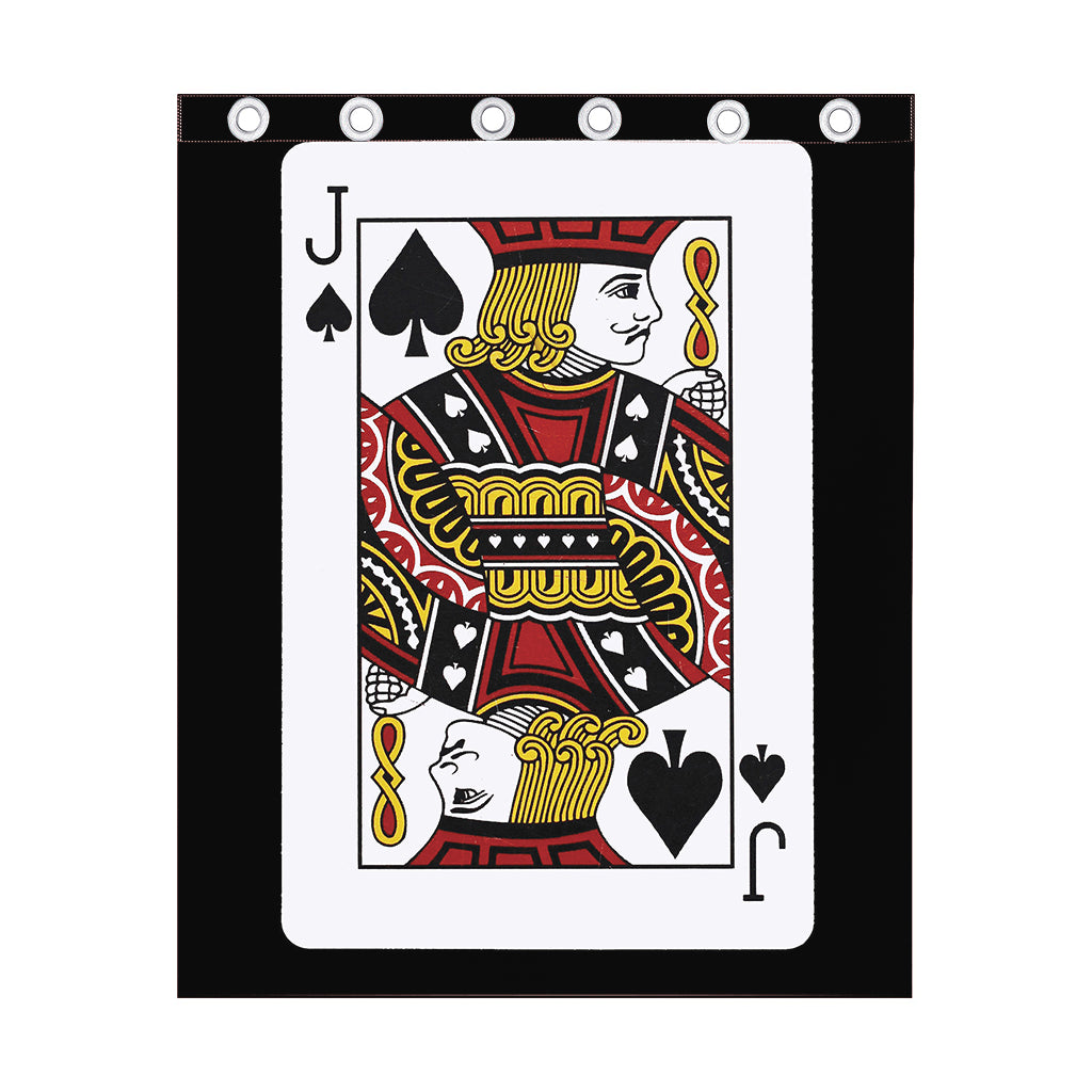 Jack Of Spades Playing Card Print Curtain