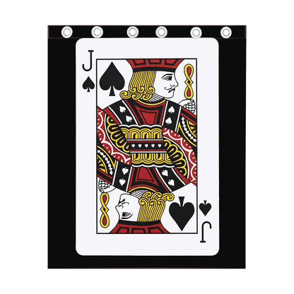 Jack Of Spades Playing Card Print Curtain