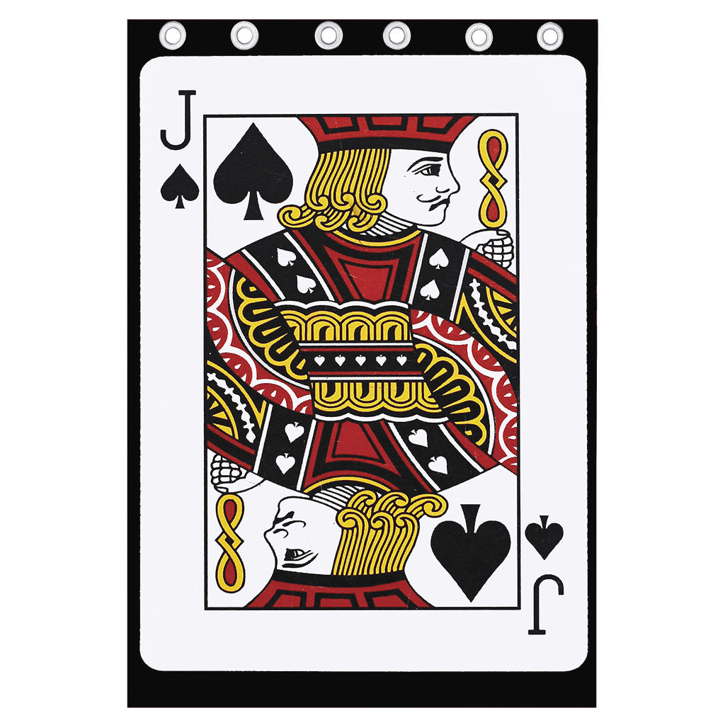 Jack Of Spades Playing Card Print Curtain