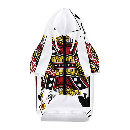 Jack Of Spades Playing Card Print Dog Zip Up Hoodie