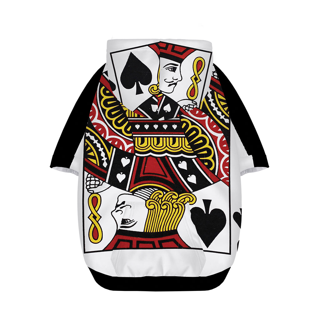 Jack Of Spades Playing Card Print Dog Zip Up Hoodie