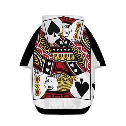 Jack Of Spades Playing Card Print Dog Zip Up Hoodie