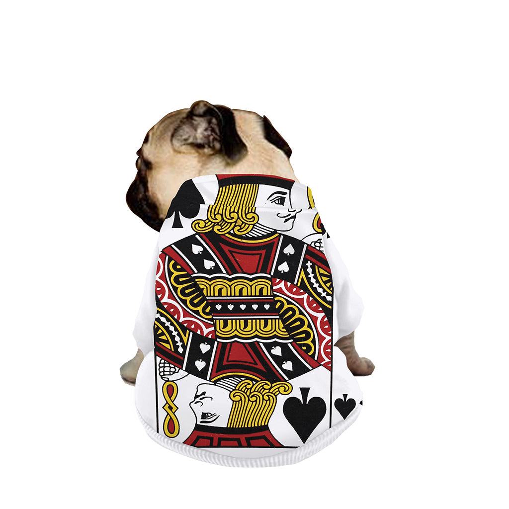 Jack Of Spades Playing Card Print Dog Zip Up Jacket