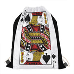 Jack Of Spades Playing Card Print Drawstring Bag