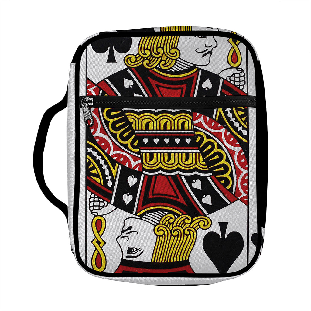 Jack Of Spades Playing Card Print Front Pocket Bible Bag