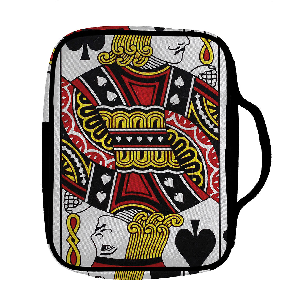 Jack Of Spades Playing Card Print Front Pocket Bible Bag