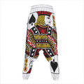 Jack Of Spades Playing Card Print Hammer Pants