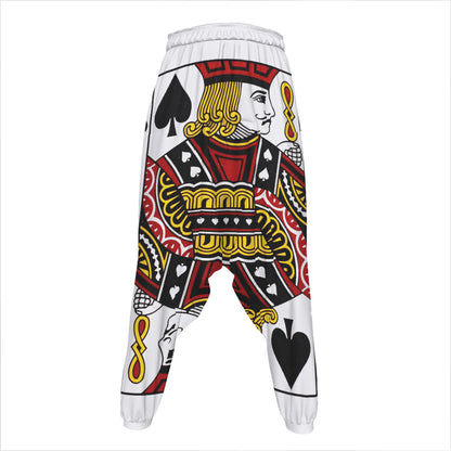 Jack Of Spades Playing Card Print Hammer Pants