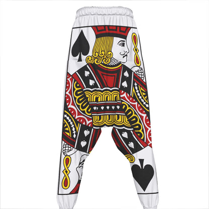 Jack Of Spades Playing Card Print Hammer Pants