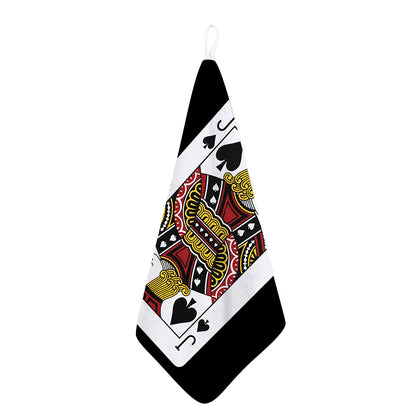 Jack Of Spades Playing Card Print Hand Towel