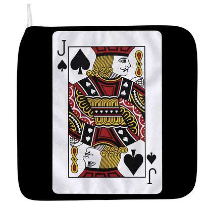 Jack Of Spades Playing Card Print Hand Towel
