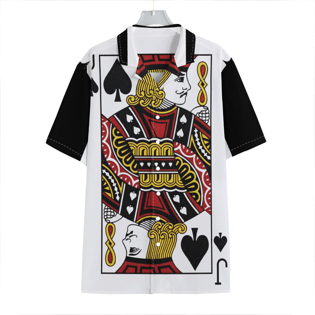 Jack Of Spades Playing Card Print Hawaiian Shirt