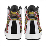 Jack Of Spades Playing Card Print High Top Leather Sneakers