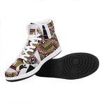 Jack Of Spades Playing Card Print High Top Leather Sneakers