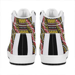 Jack Of Spades Playing Card Print High Top Leather Sneakers